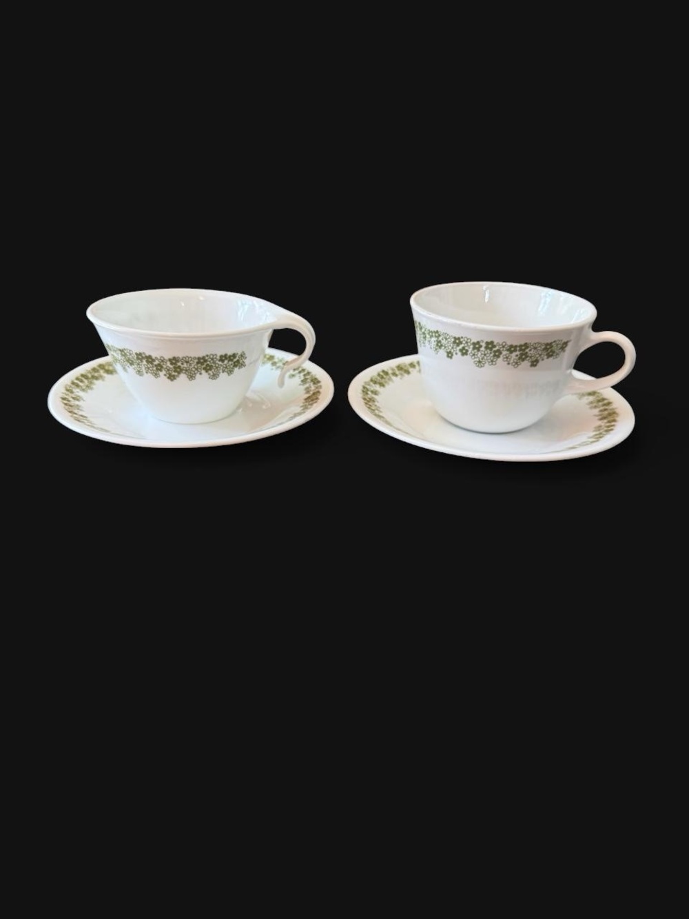 2 corelle crazy daisy spring blossom cups and saucers